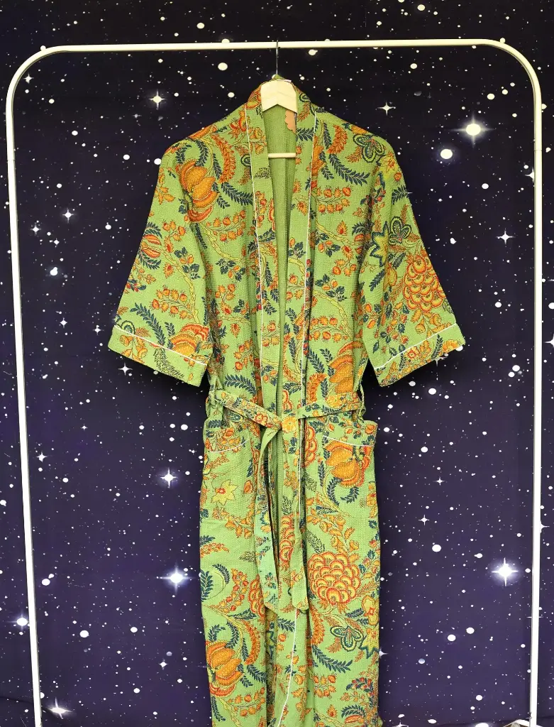 Bathrobe - Chintz Green