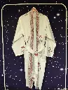 Bathrobe - White Red Floral