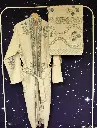 Bathrobe - Off-White Blue Floral