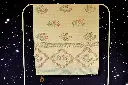 Beach Towel - Off-White Orange Grey Tropical Flowers 75x150