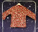 Jacket - red lotus ikat - size M