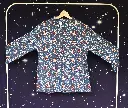 Jacket - blue poppy ikat - size M