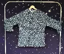 Jacket - Blue white block print reversible - size M