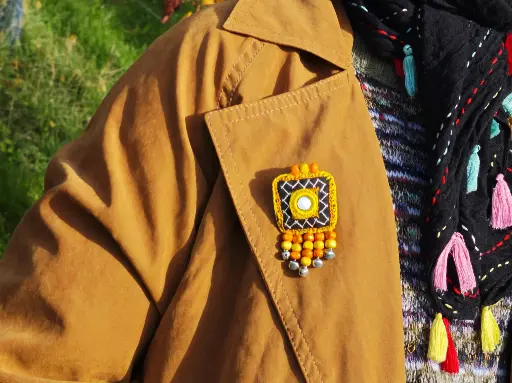 Brooch - Portal to the orange galaxy