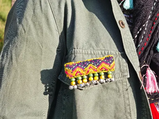 Brooch - Mountain Lake Banner