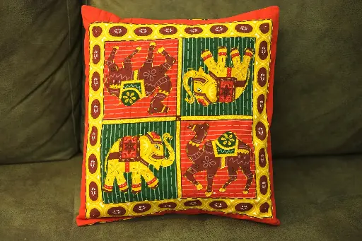 Cushion Cover - Elephants and Camels 40x40