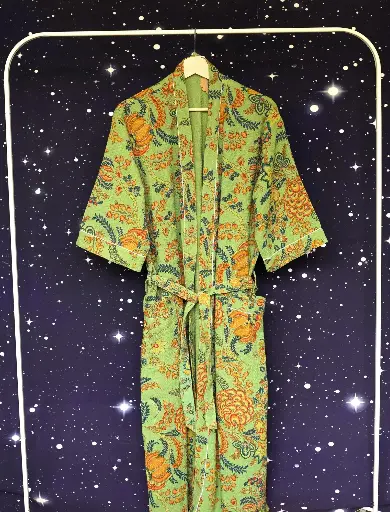 Bathrobe - Chintz Green